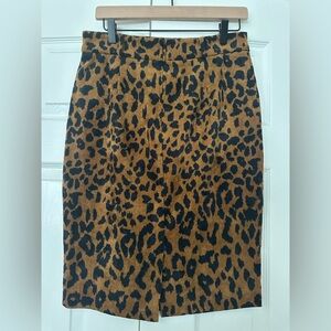 Leopard Print Pencil Skirt